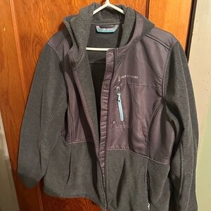 Free Country Charcoal Fleece Jacket